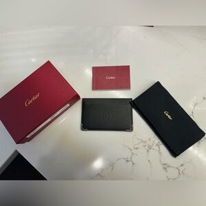 Cartier Black Leather Card Holder